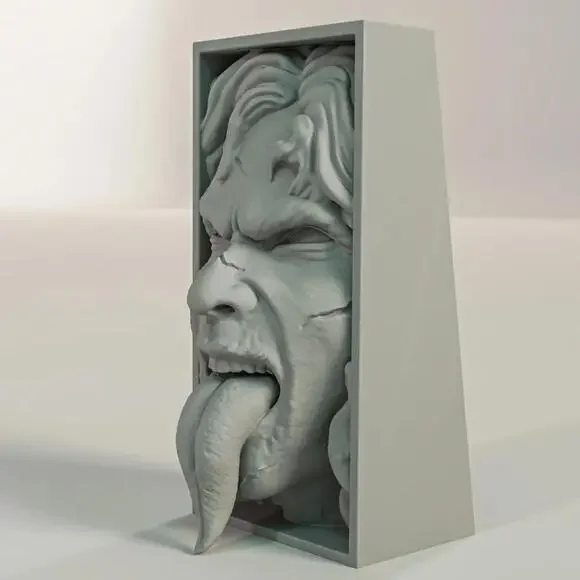 Exorcist Inspired Possessed Regan Book Nook - Horror Bookshelf Insert Decor - Picture 4 of 4